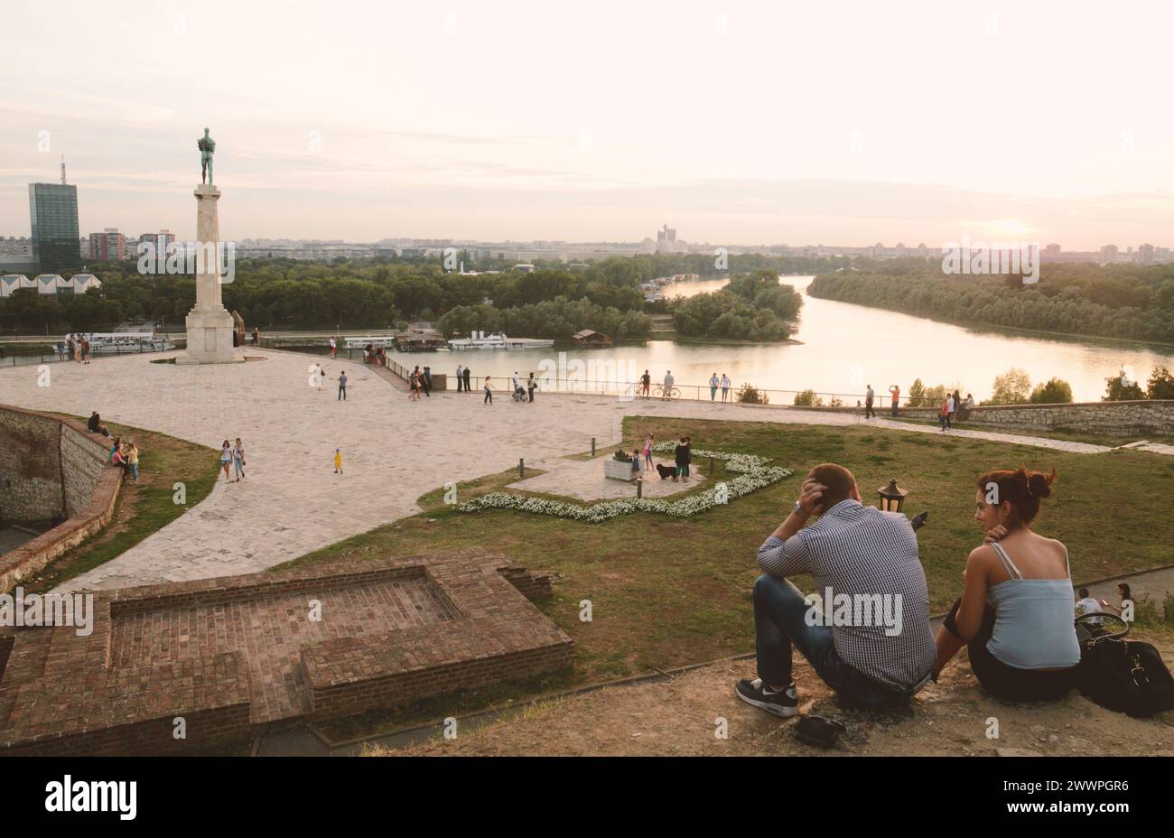 Beograd City - Belgrad Stadt in Serbien Stockfoto