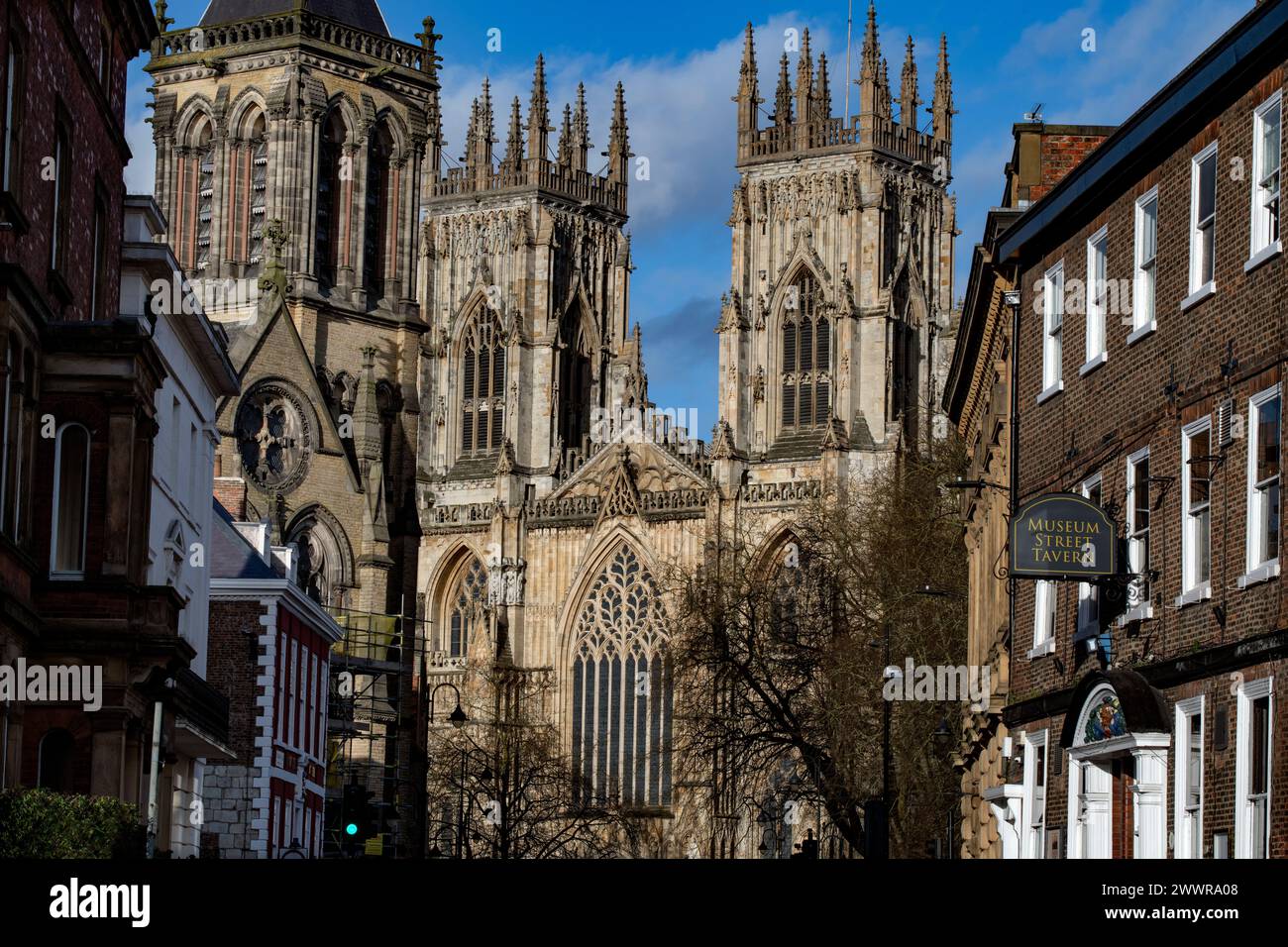 York Minster York England March 2024 York Minster, ehemals Kathedrale und Metropolitische Kirche von Saint Peter in York, ist eine anglikanische Kathedrale Stockfoto