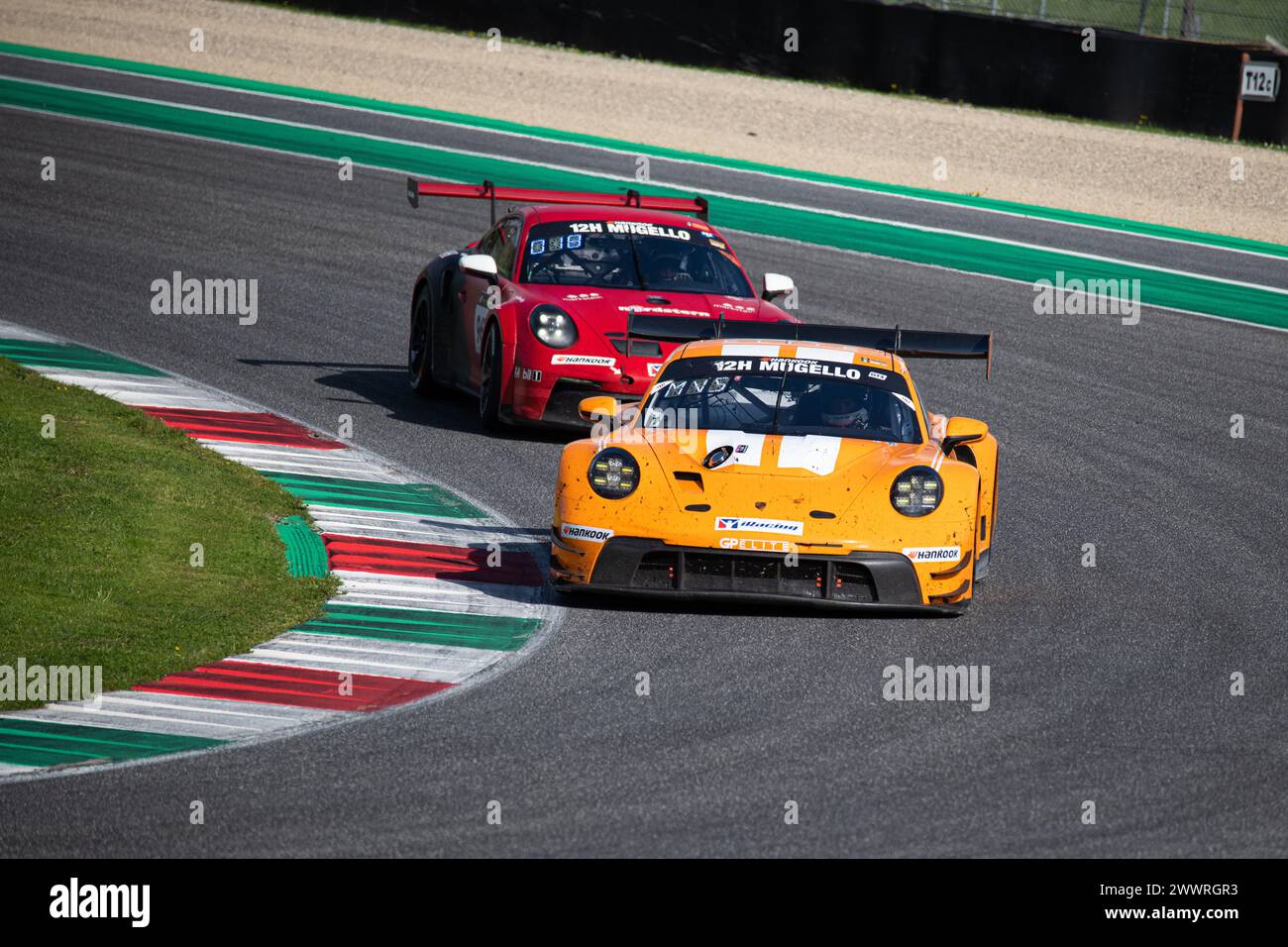 Mugello Circuit, Italien 24/03/2024 - 12h Mugello, Serie 24H. Rennen Teil 2. FAHRER in Aktion auf der Rennstrecke. Foto: Fabio Pagani/Alamy Live News Stockfoto