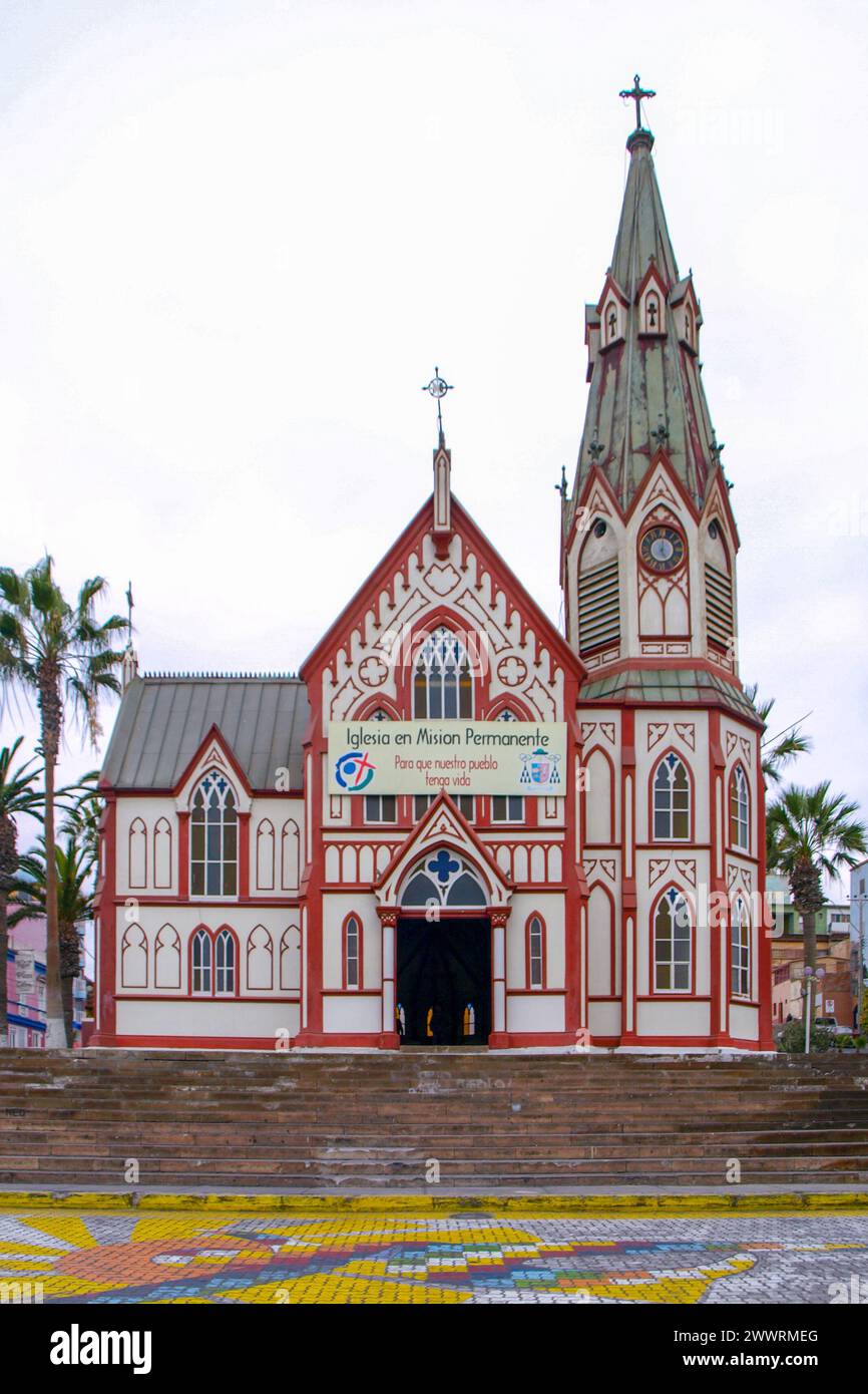 St. Mark Kathedrale entworfen von Gustave Eiffel, Arica, Chile Stockfoto