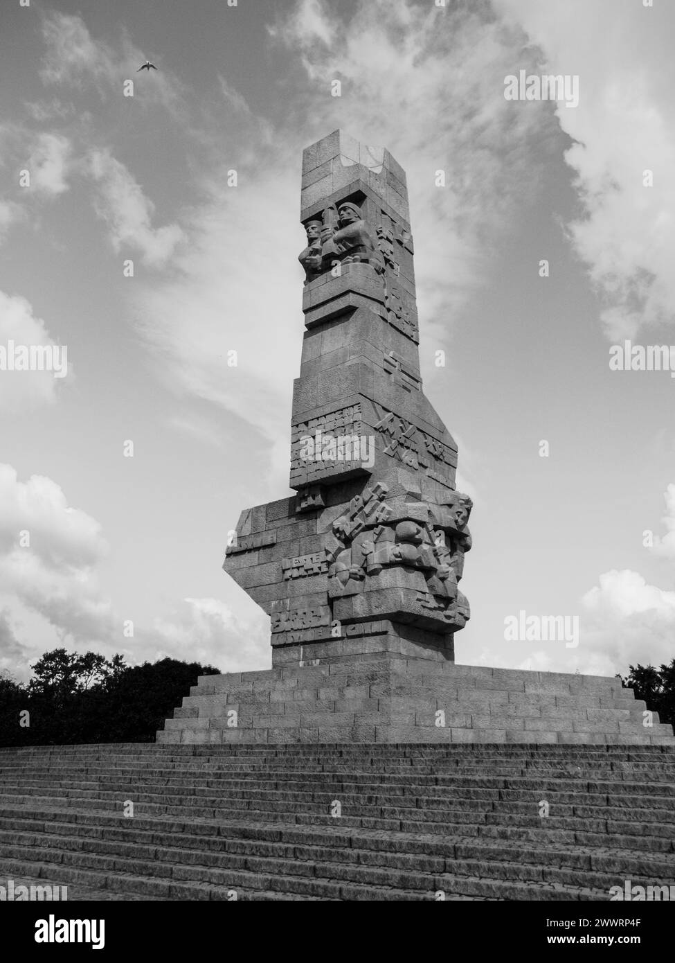 Westerplatte Denkmal zur Erinnerung an die erste Schlacht des Zweiten Weltkriegs, Danzig, Polen Stockfoto