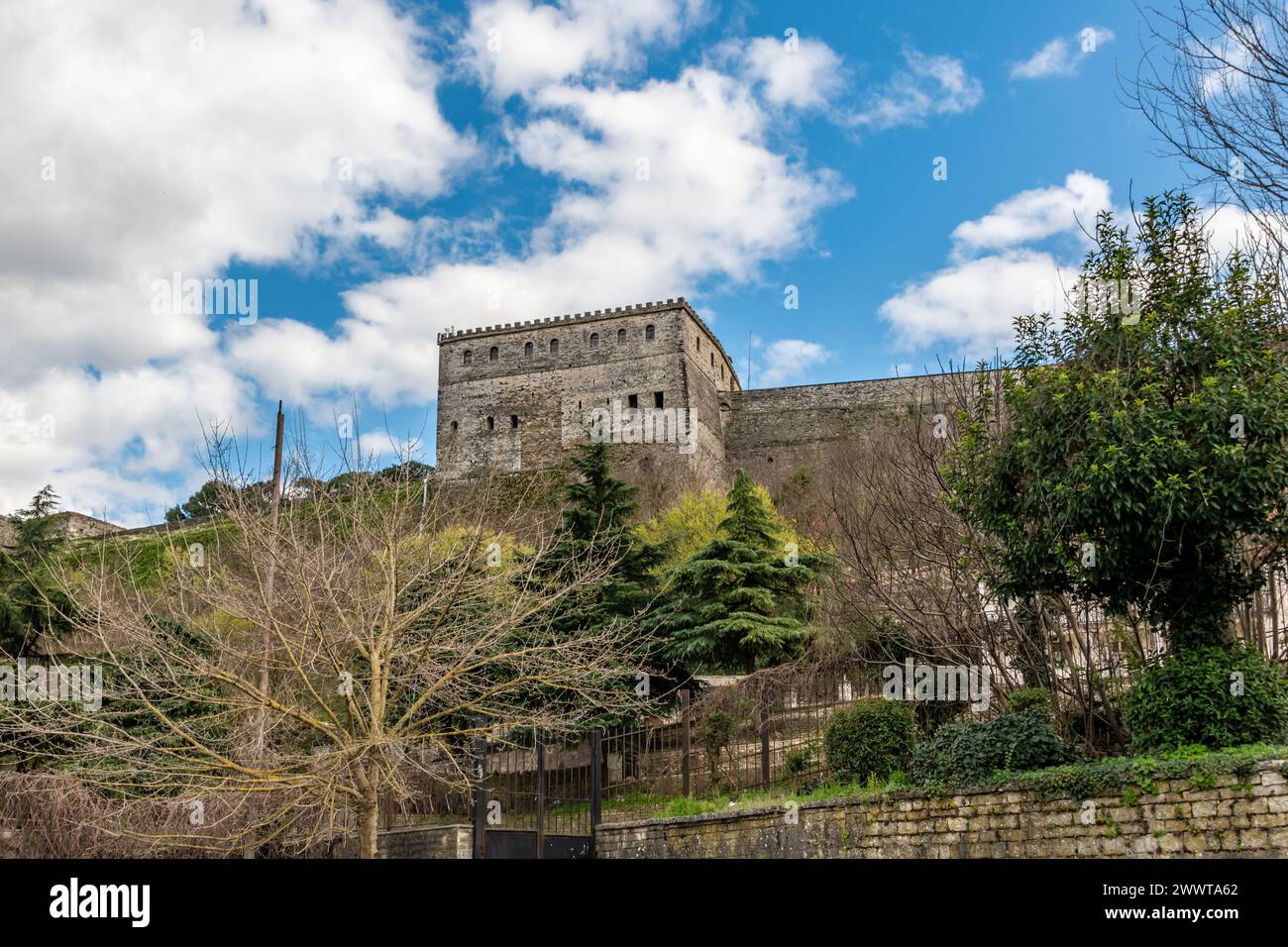 Steinburg von Gjirokaster Castle in Albanien Stockfoto