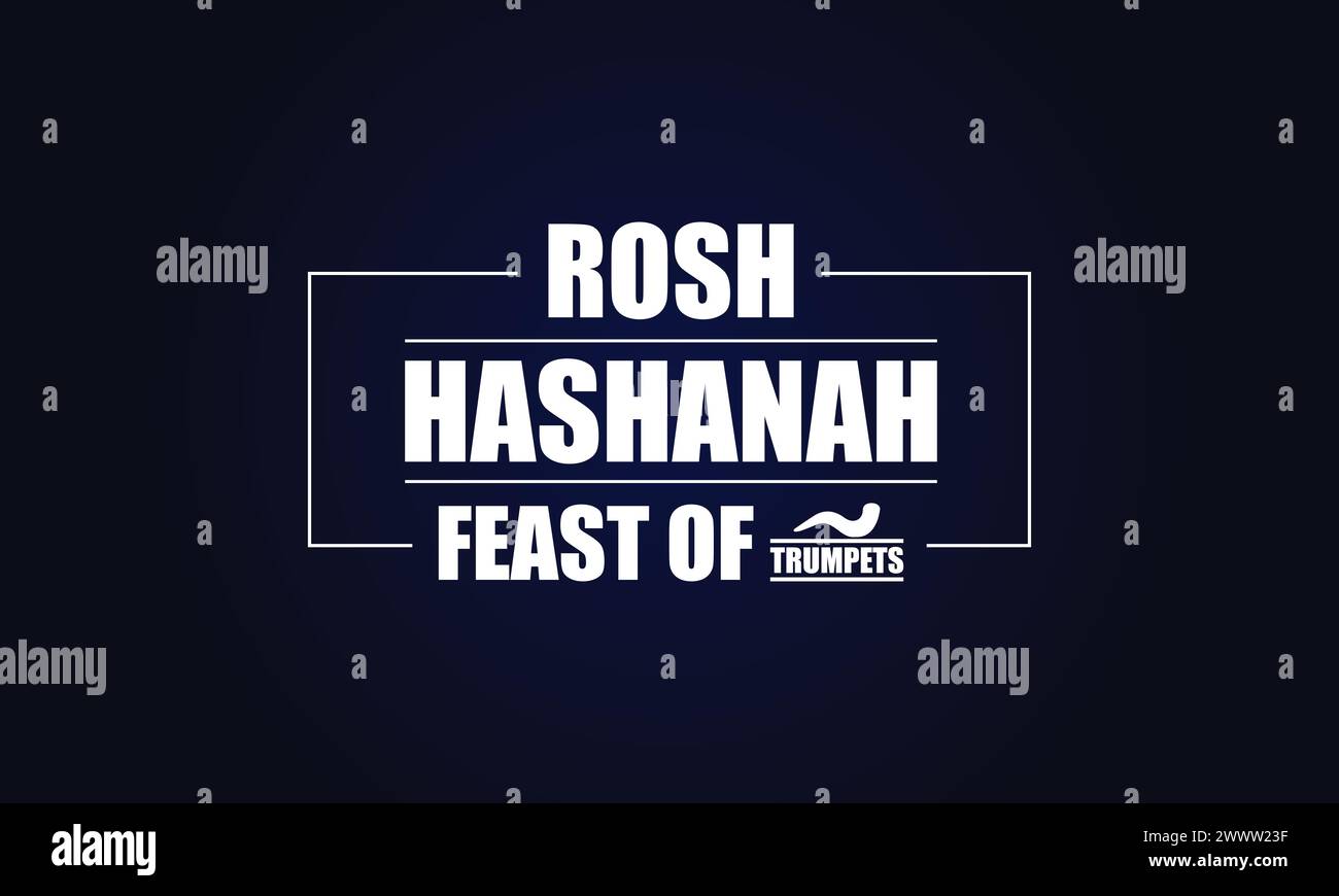 Feiere Rosh Hashanah mit einem Illustrationsdesign Stock Vektor