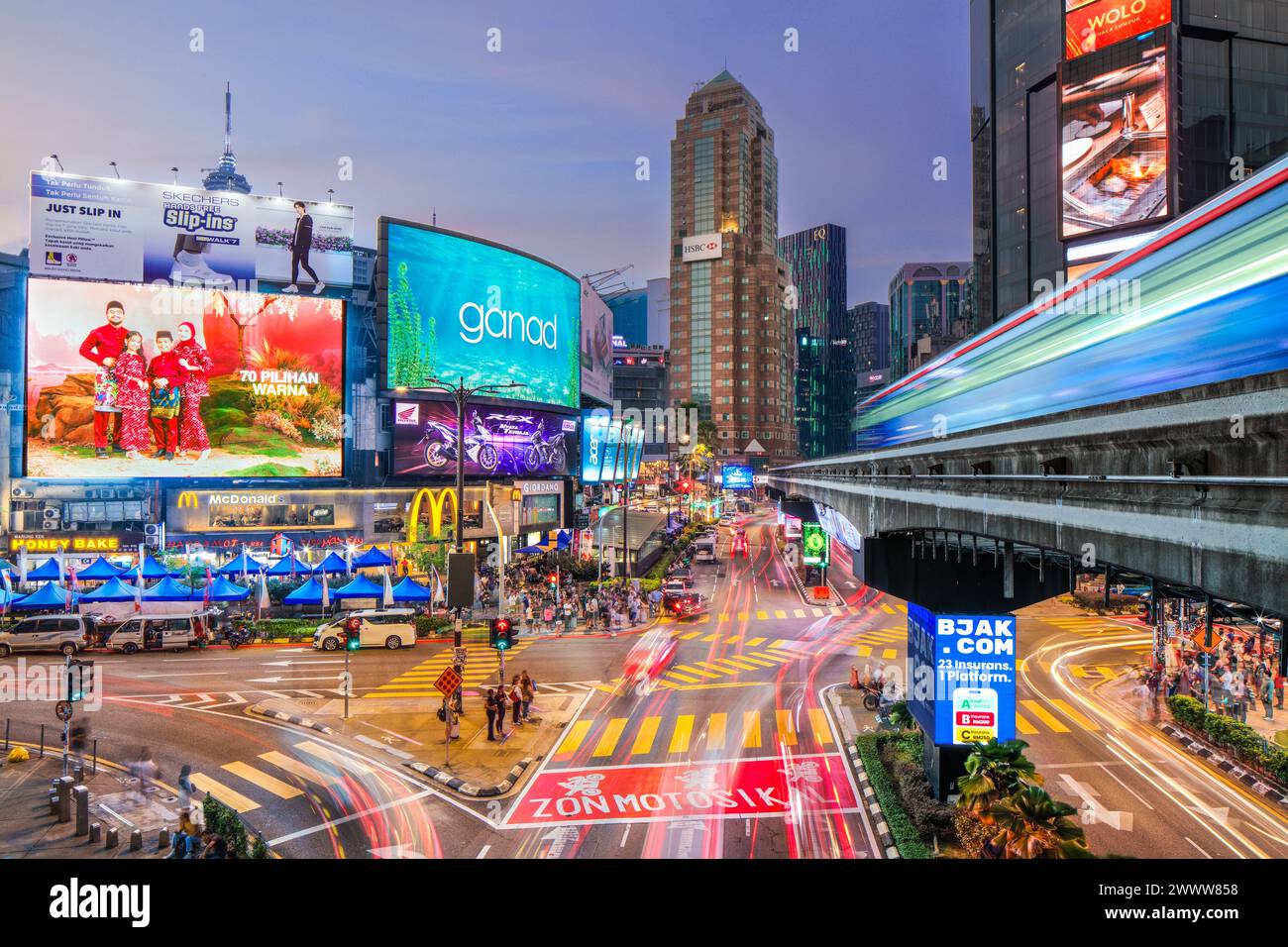 Das Goldene Dreieck, Kuala Lumpur, Malaysia Stockfoto