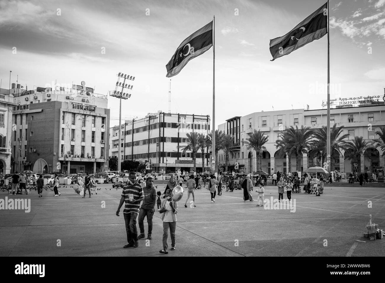 Der Märtyrerplatz, Tripolis, Libyen, 2021 Stockfoto