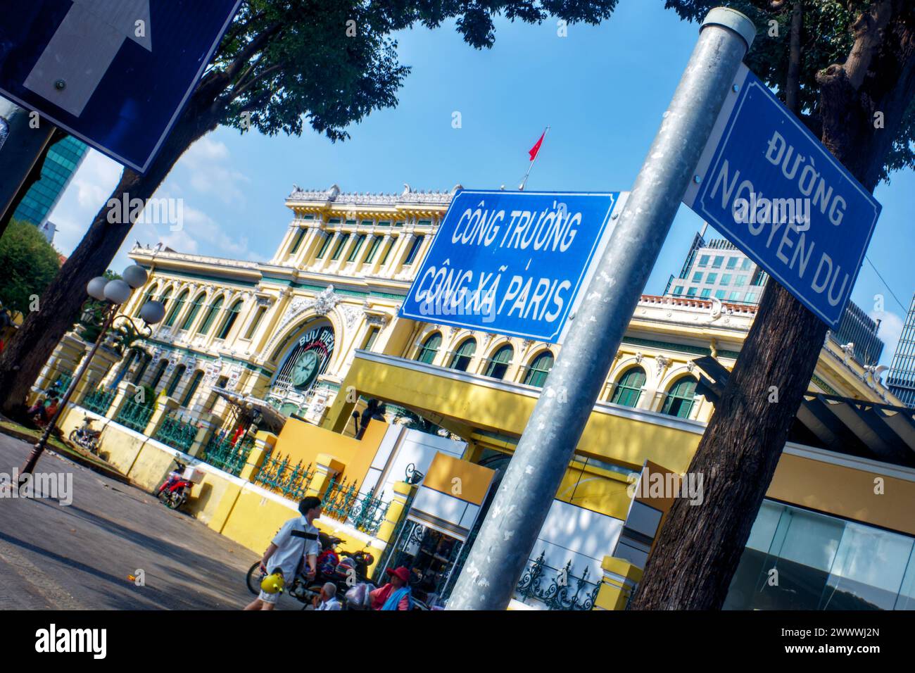 Hauptpost Saigon, Ho-Chi-Minh-Stadt, Vietnam Stockfoto