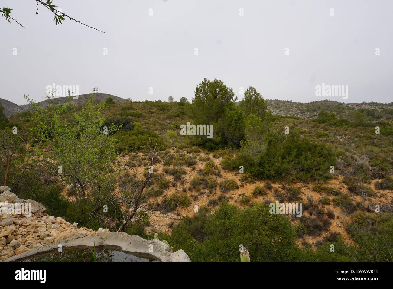 Bergblick in Spanien Stockfoto