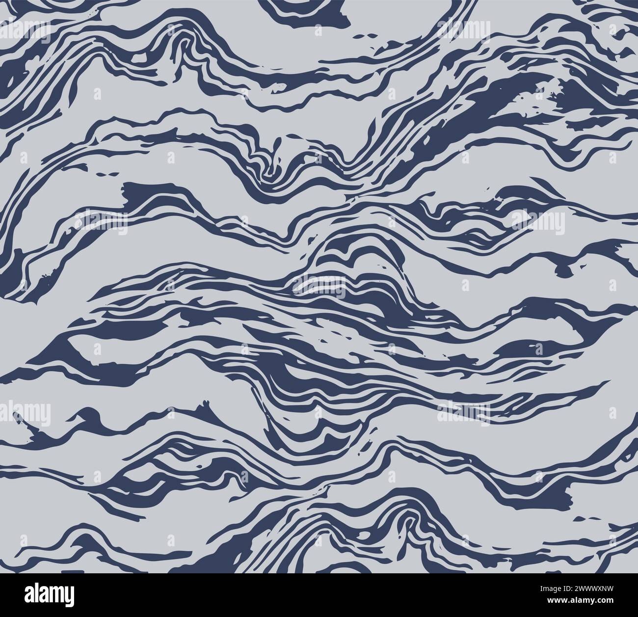 Nahtloses Strukturmuster mit Zickzacklinien, Dreiecken und Punkten. Handgezeichnete, kräftige geometrische Formen. Moderne, stilvolle Textur mit Labyrinth-Motiv. Vektor Stock Vektor