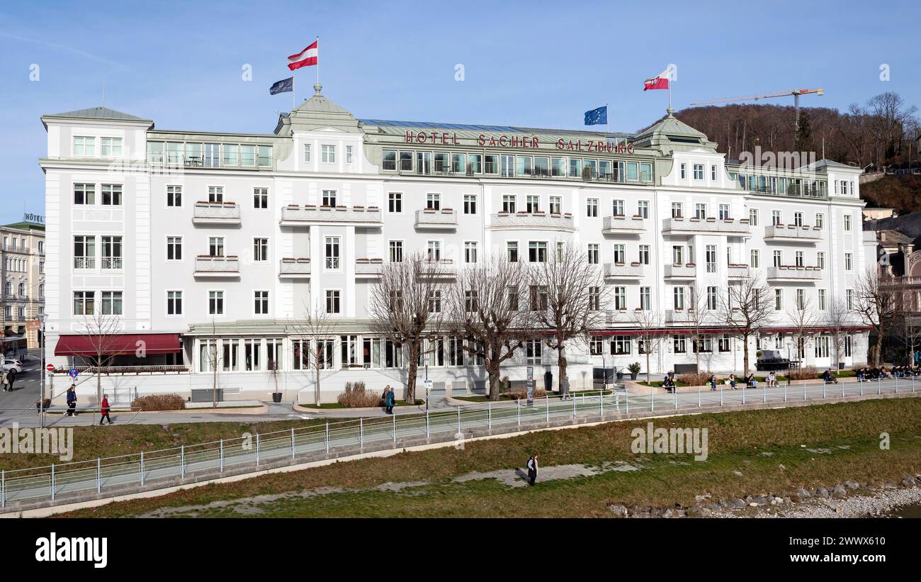 Hotel Sacher, Salzburg City, Österreich Stockfoto