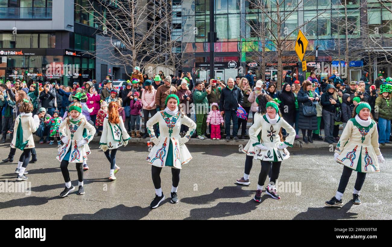 St. Patricks' Day Parade Attraktionen Stockfoto