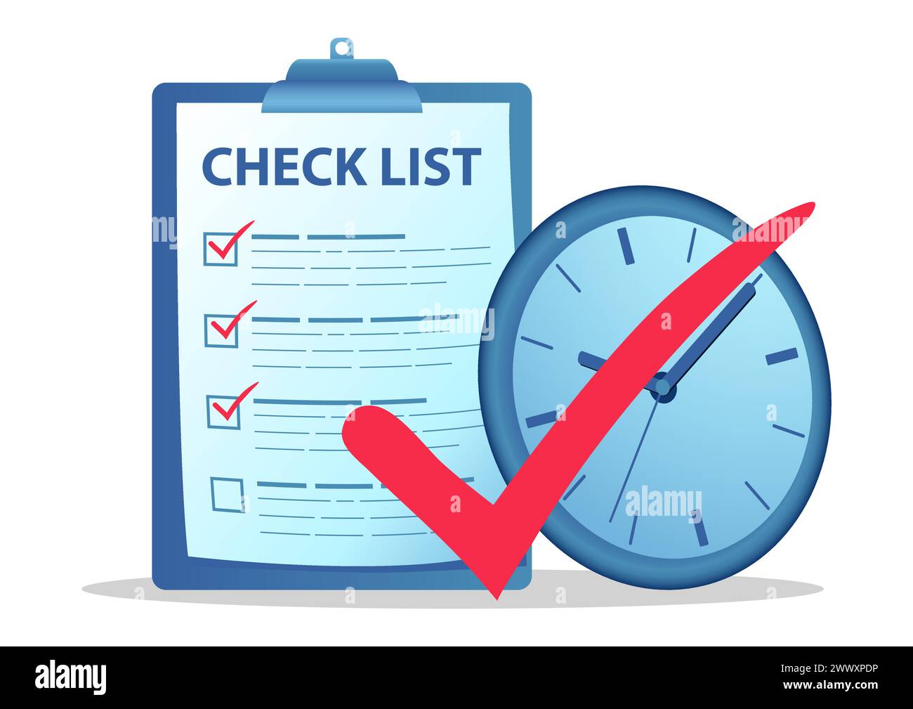 Checkliste Symbol Vektor Illustration, Dinge zu tun Stock Vektor