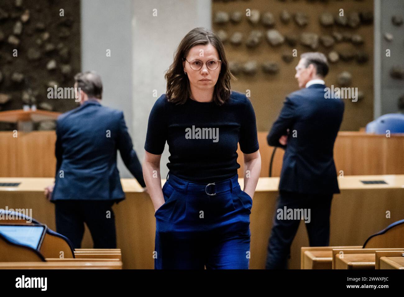 DEN HAAG - Mirjam Bikker (Christliche Union) während der wöchentlichen Fragestunde im Repräsentantenhaus. ANP BART MAAT niederlande Out - belgien Out Stockfoto