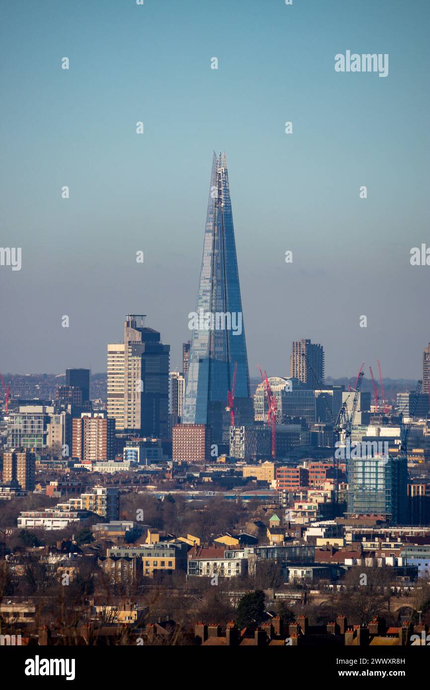 Londoner Skyline einschließlich The Shard Stockfoto