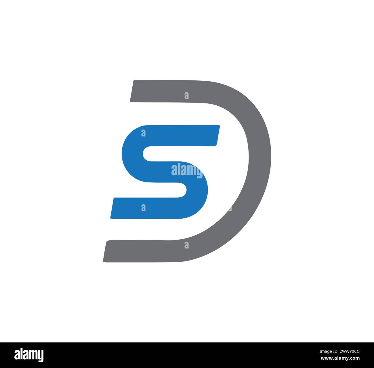 SD Letter Logo Design Vektorvorlage Stock Vektor