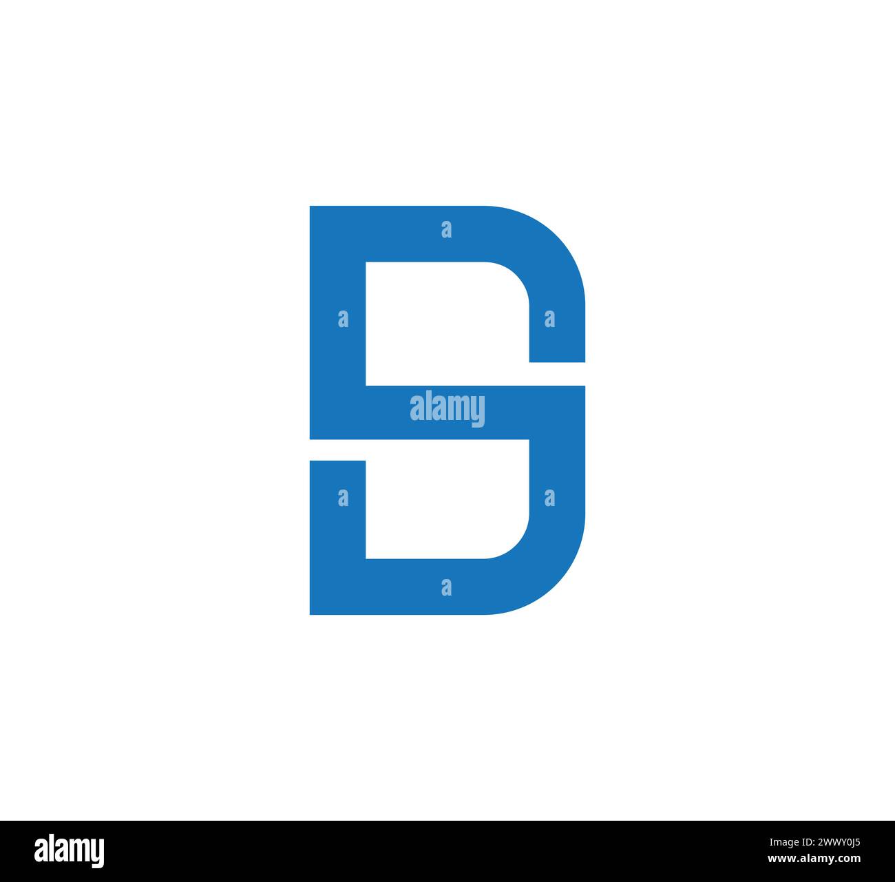 SD Letter Logo Design Vektorvorlage Stock Vektor