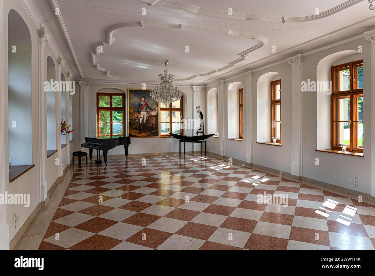 Schloss Proschwitz, Weingut und Dienerhaus, Meissen, Sachsen, Deutschland Stockfoto