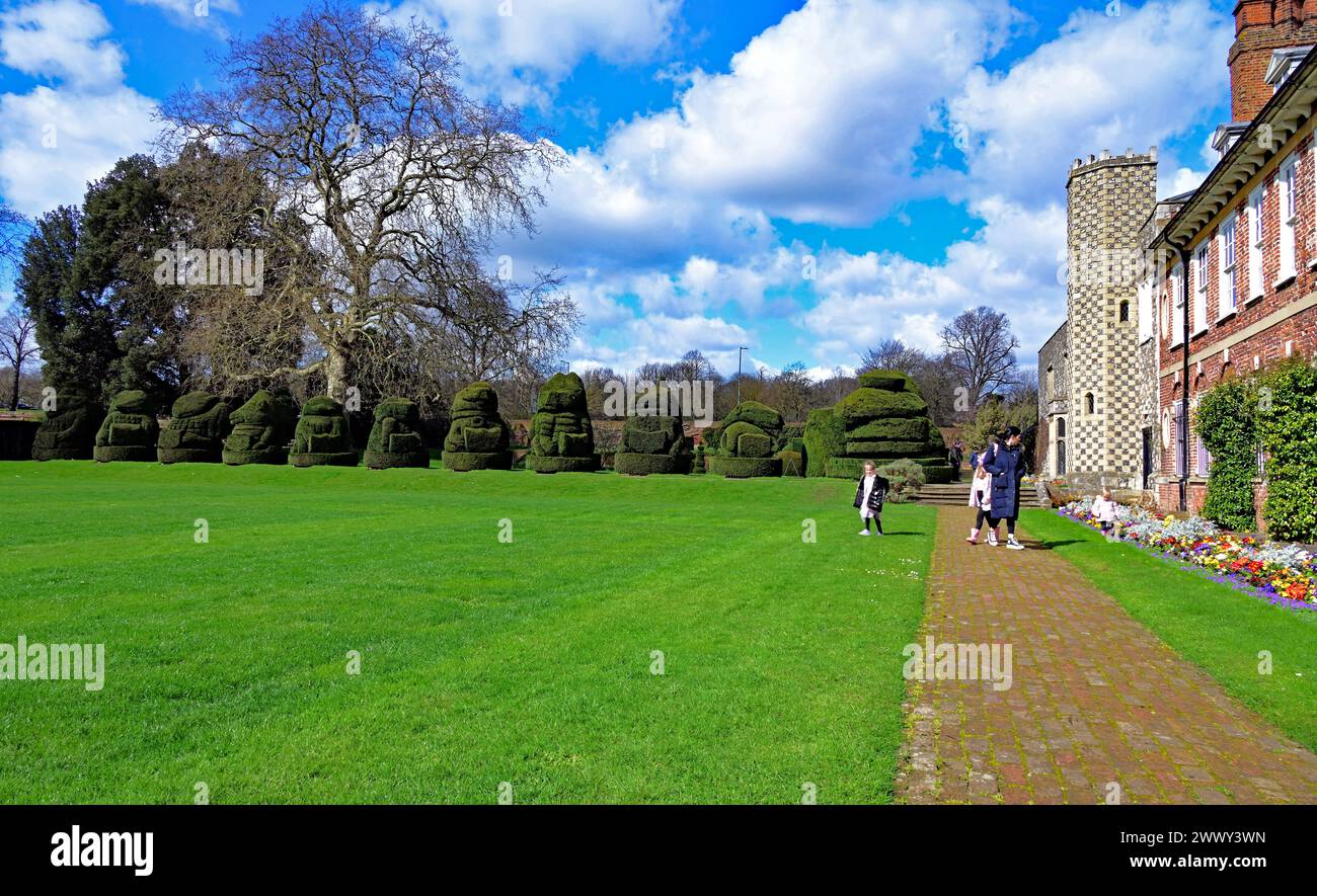 Topiary am Hall Place, Bexley Stockfoto