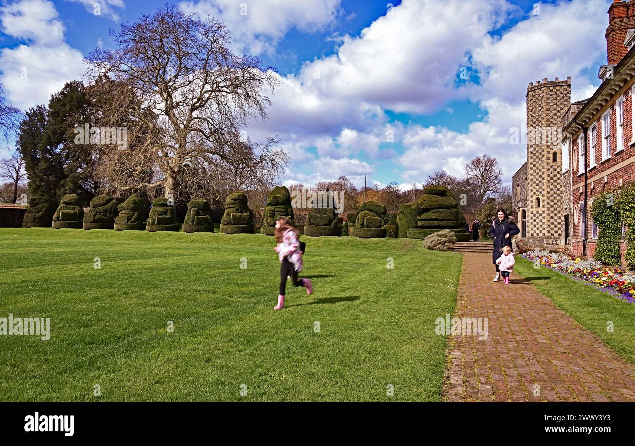 Topiary am Hall Place, Bexley Stockfoto