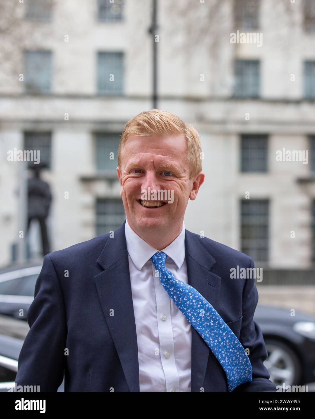 London, Großbritannien. März 2024. Stellvertretender Premierminister OLIVER DOWDEN vor dem Kabinettsbüro gesehen Whitehall Credit: Richard Lincoln/Alamy Live News Stockfoto