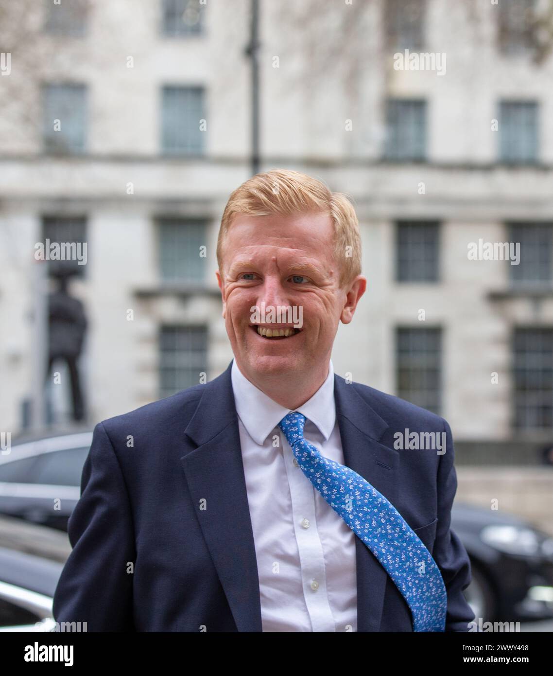 London, Großbritannien. März 2024. Stellvertretender Premierminister OLIVER DOWDEN vor dem Kabinettsbüro gesehen Whitehall Credit: Richard Lincoln/Alamy Live News Stockfoto