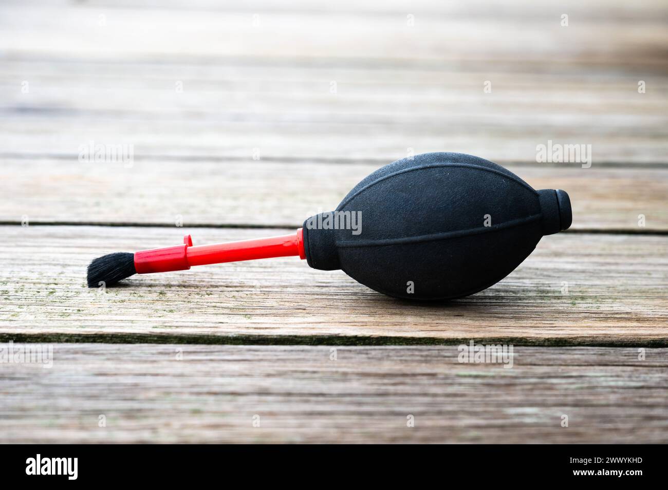 Entstaubungswerkzeug mit Luftgebläse zur Sensorreinigung, Brüssel, Belgien Stockfoto