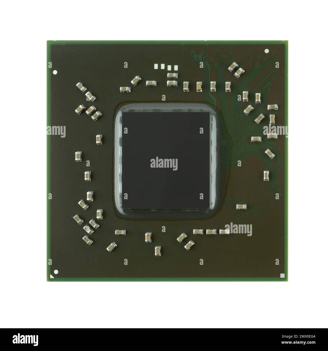 Grafikchip, Prozessor, Mikrochip für PC-Laptop Stockfoto