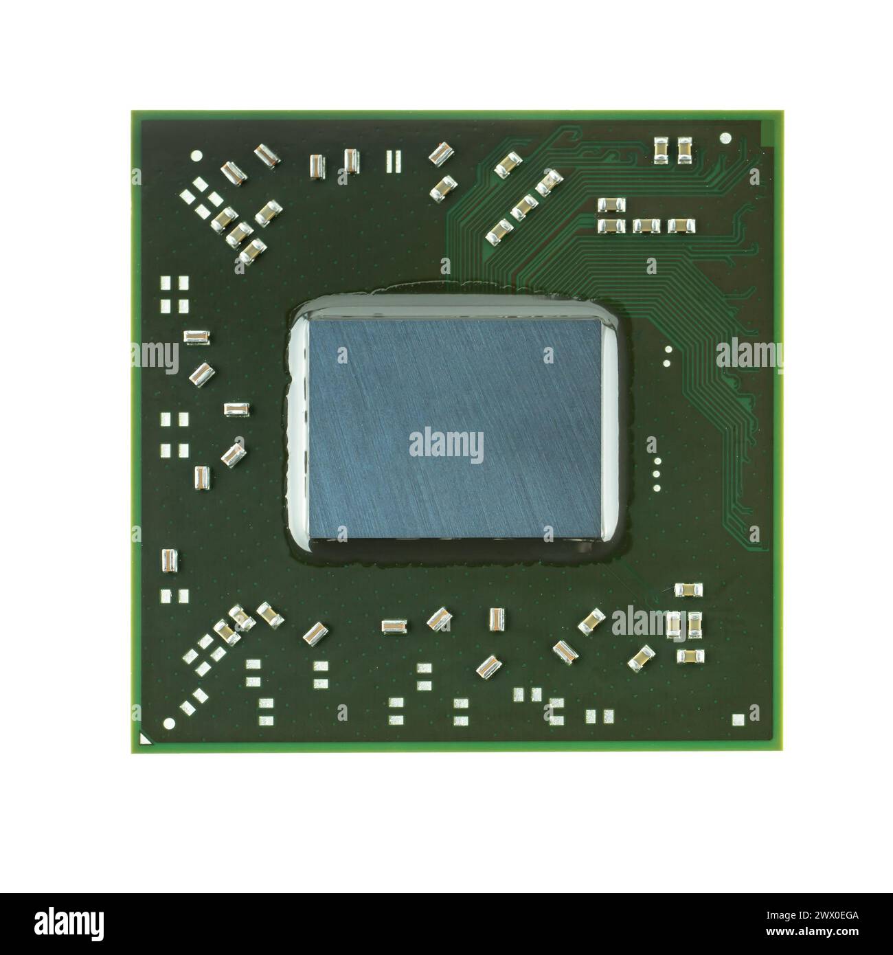Grafikchip, Prozessor, Mikrochip für PC-Laptop Stockfoto