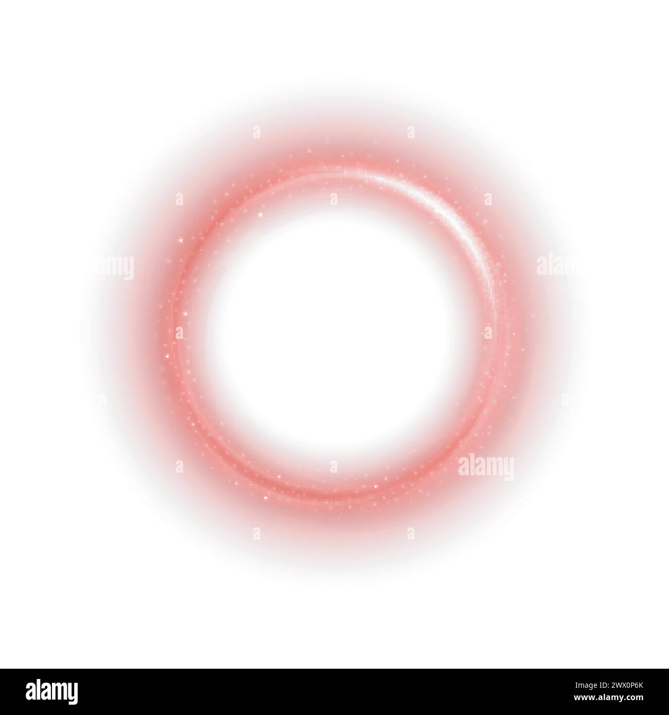 Rundes rotes Licht, verdreht auf rotem Hintergrund, geeignet für Produktwerbung, Produktdesign und andere, Vektorillustration Stock Vektor