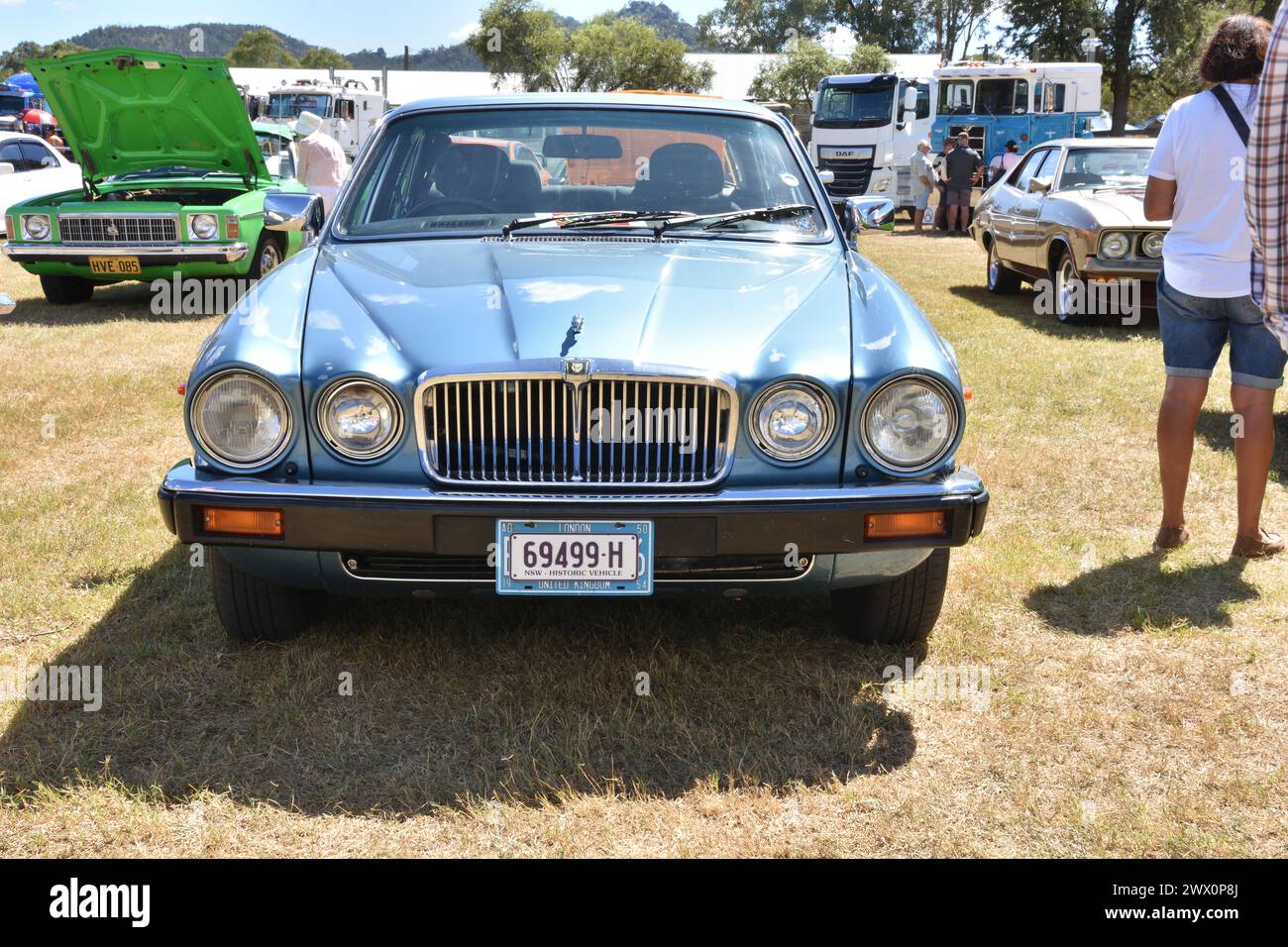 1970er Jaguar XJ6 4,2-Liter-serdan. Stockfoto