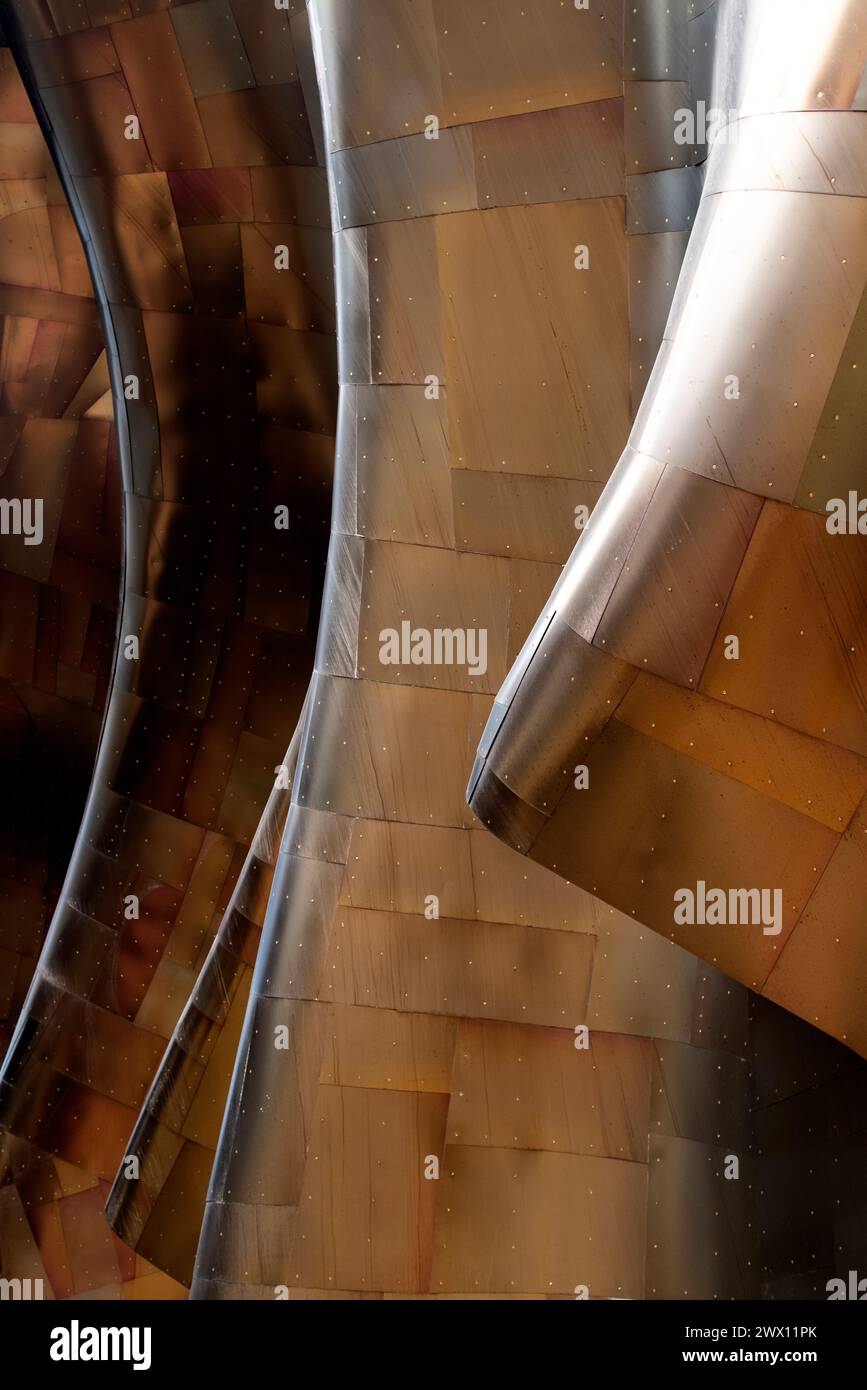 WA24742-00..... WASHINGTON - Detail des Museum of Pop Culture (MoPOP) im Seattle Center. Stockfoto