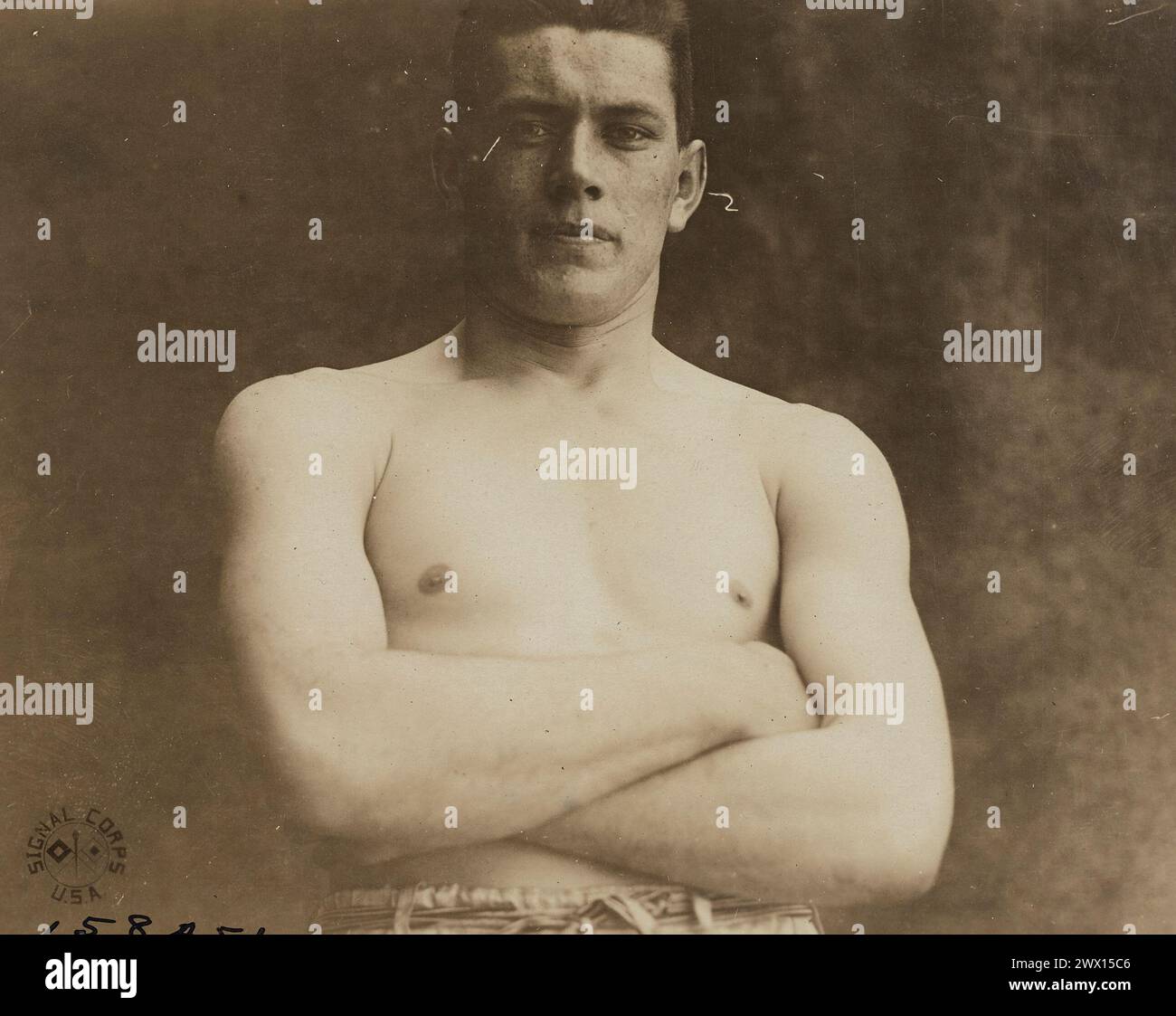 Gene Tunney, 11. Marines, Leichtgewicht-Boxmeister der AEF CA. 1919 Stockfoto