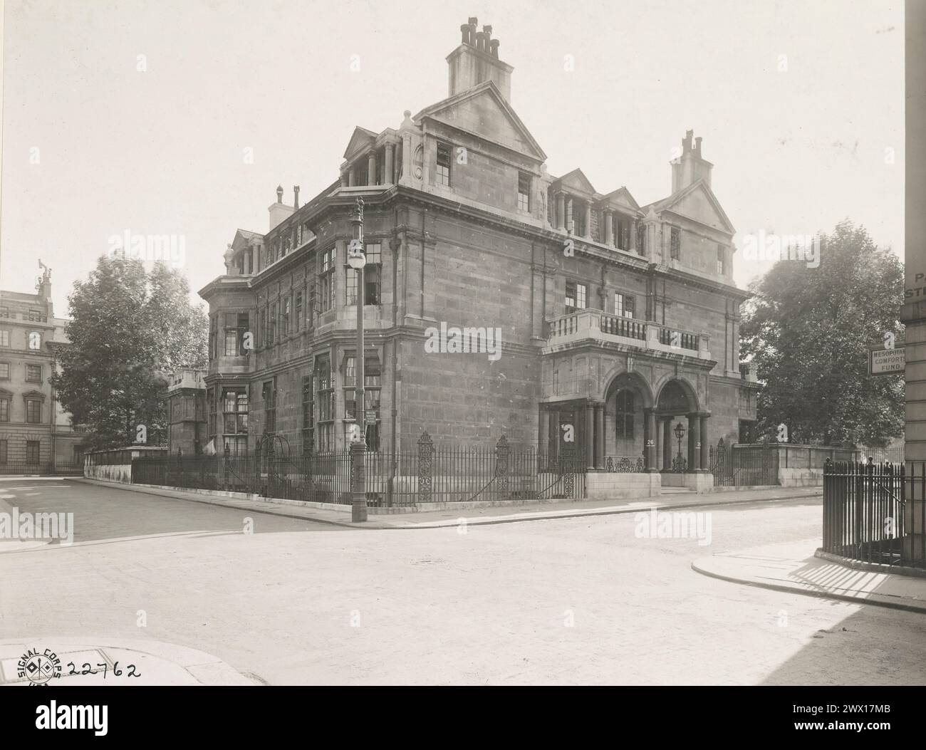 Rotkreuzkrankenhaus an der Lancaster Road in Winchester, England CA. 1918 Stockfoto