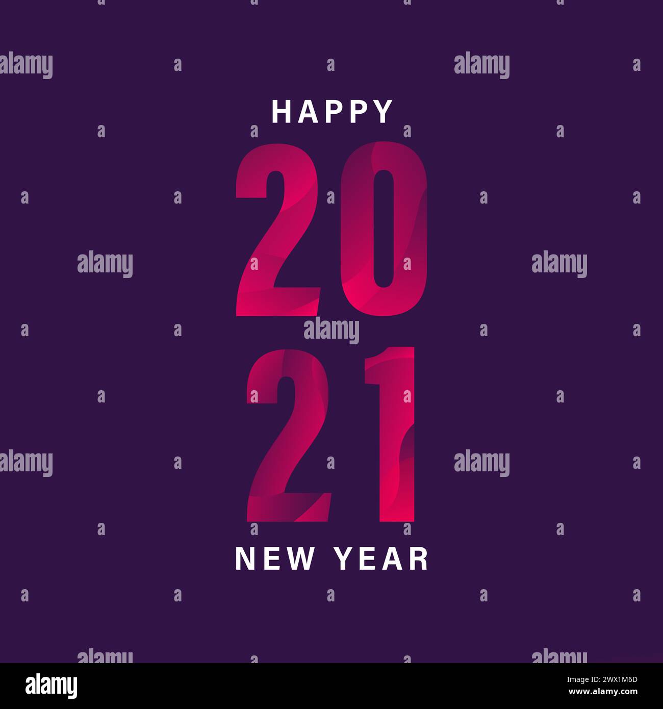 Happy New Year 2021 Hintergrund Vektor Illustration Stock Vektor