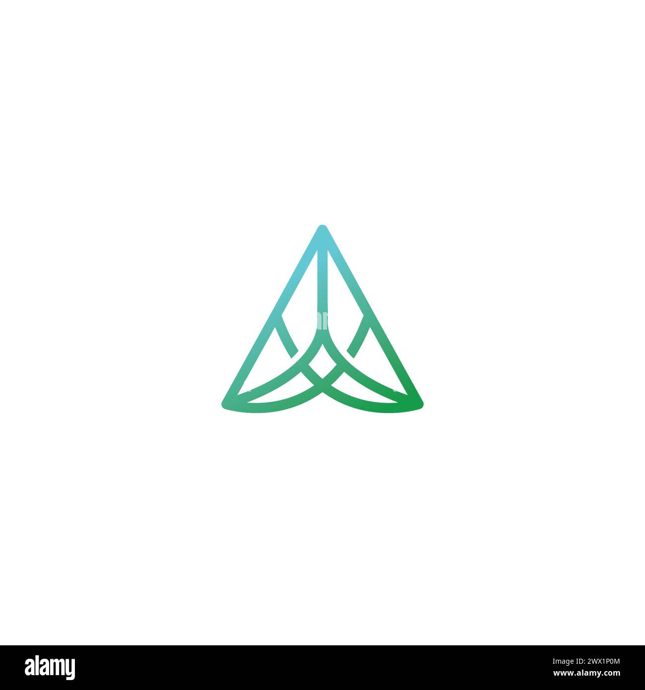 Logo mit Buchstabe A-Kombination. Ein erstes Logo Stock Vektor