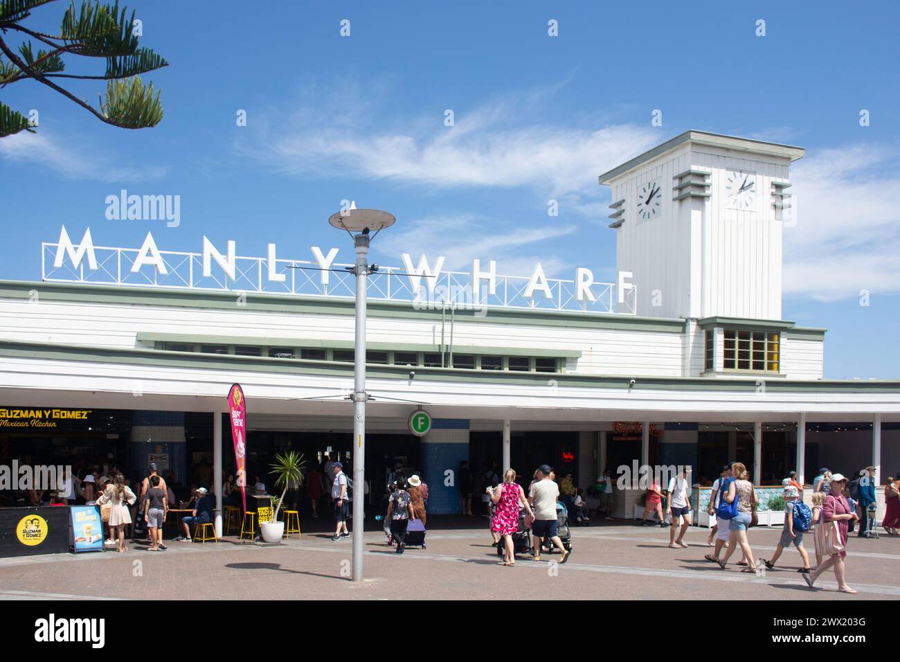 Manly Wharf Ferry Terminal, Manly, North Sydney, Sydney, New South Wales, Australien Stockfoto