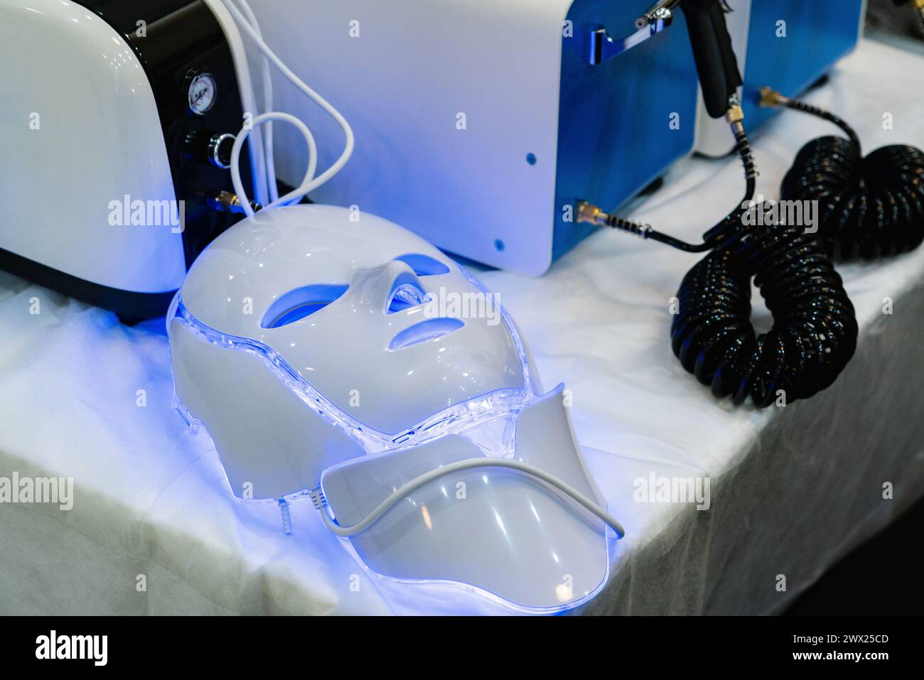 Kosmetische Maske zur Behandlung von Hautproblemen. Stockfoto