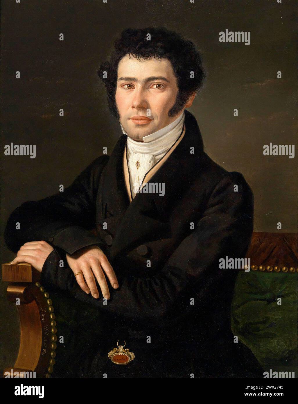 Marche Music Gaspare Spontini von Andreas Hall Bildnis Stockfoto