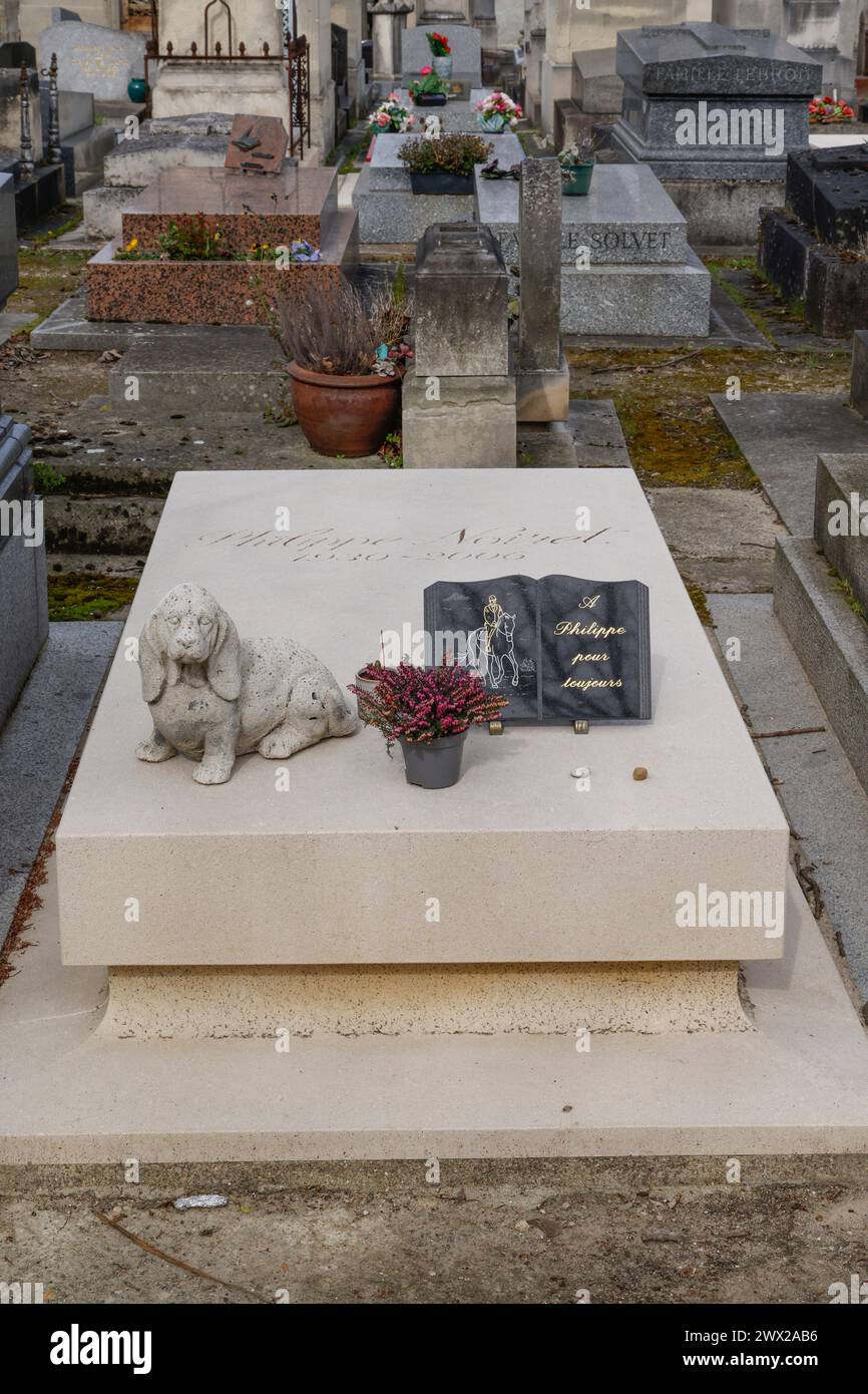 MONTPARNASSE FRIEDHOF BERÜHMTE GRÄBER PARIS Stockfoto