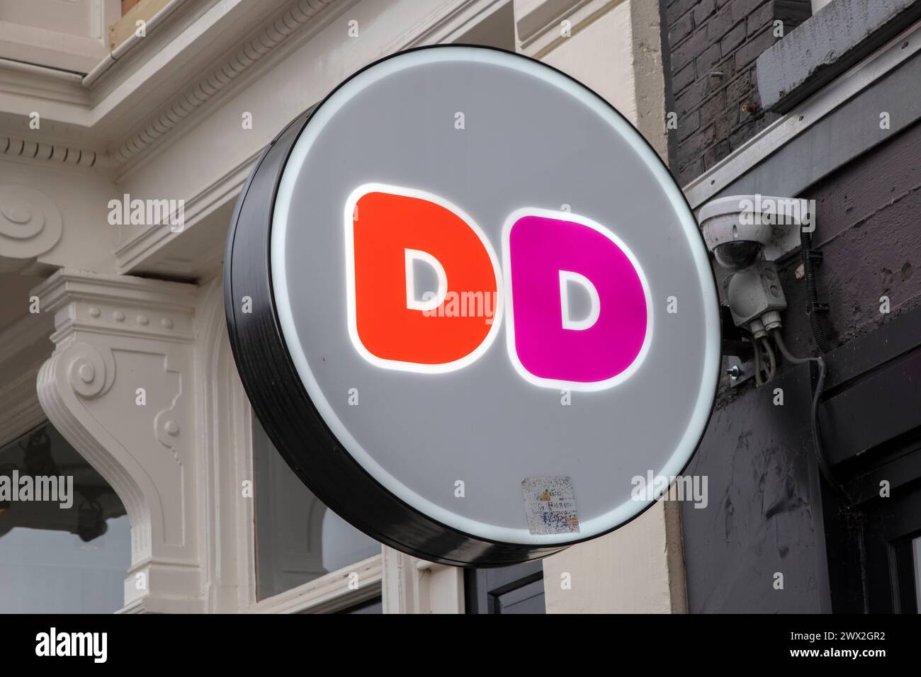 Billboard Dunkin' Donuts Store In Amsterdam Niederlande 21-3-2024 Stockfoto