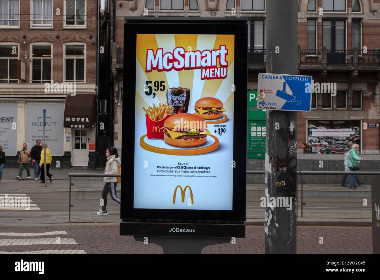 Billboard McSmart McDonalds in Amsterdam, Niederlande 21-3-2024 Stockfoto
