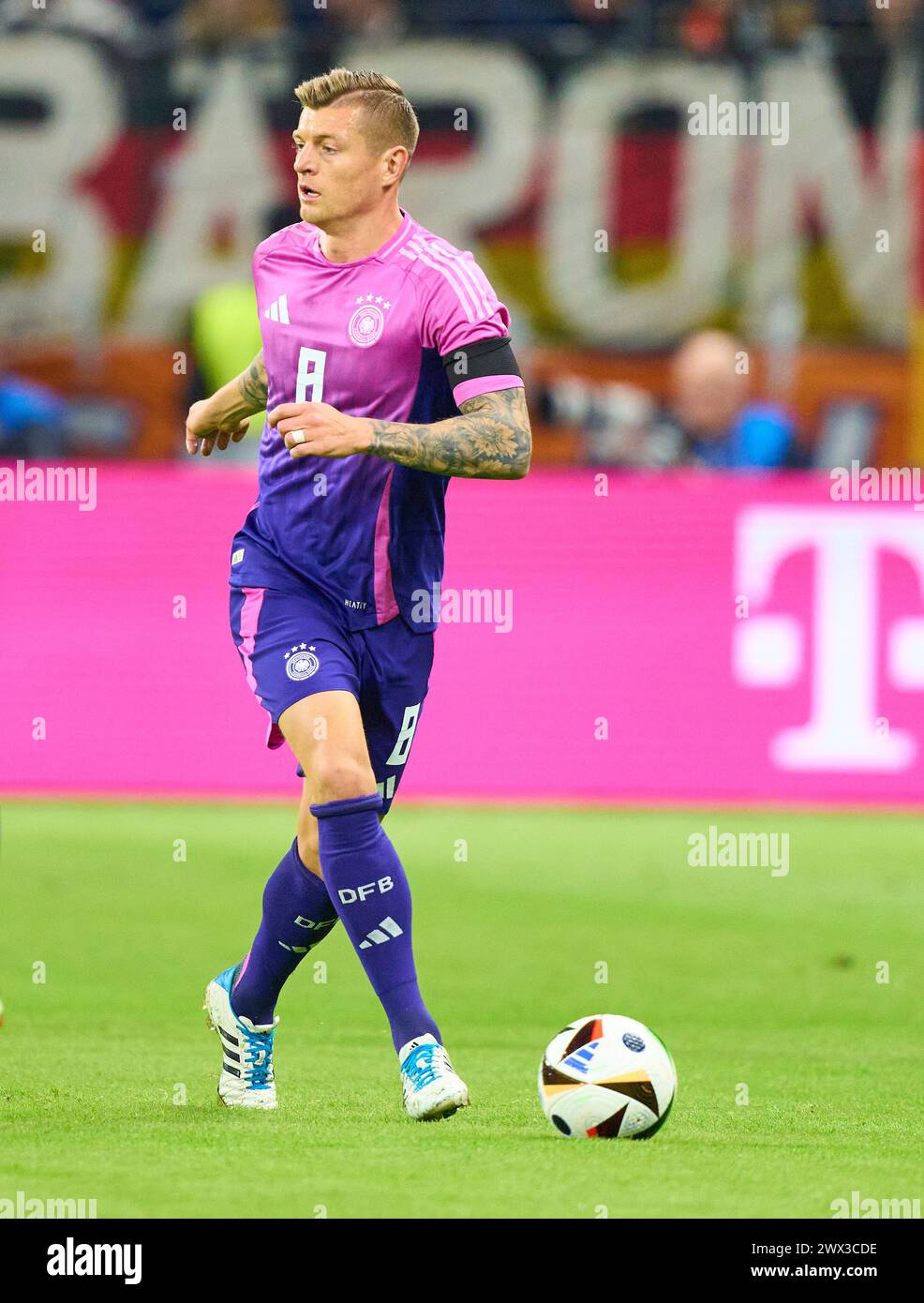 Toni Kroos, DFB 8 im Freundschaftsspiel DEUTSCHLAND - NIEDERLANDE 2-1 DEUTSCHLAND - NIEDERLANDE 2-1 in Vorbereitung auf die Europameisterschaft 2024 am 26. März 2024 in Frankfurt. © Peter Schatz / Alamy Live News Stockfoto