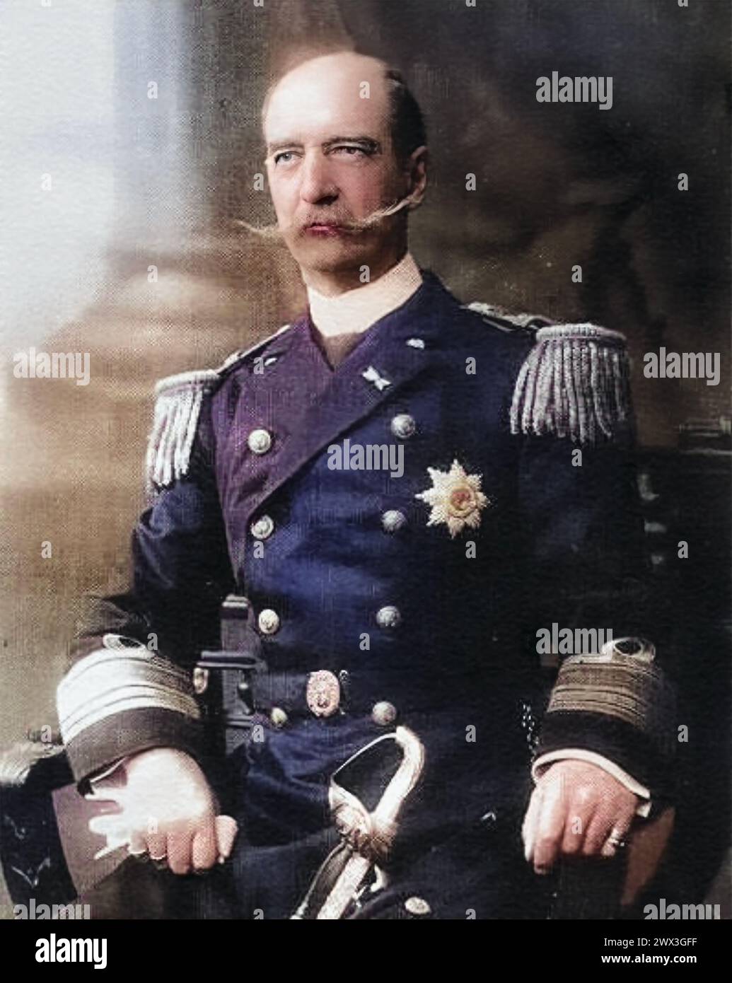 KÖNIG GEORG I. VON GRIECHENLAND (1845-1913) UM 1912 Stockfoto