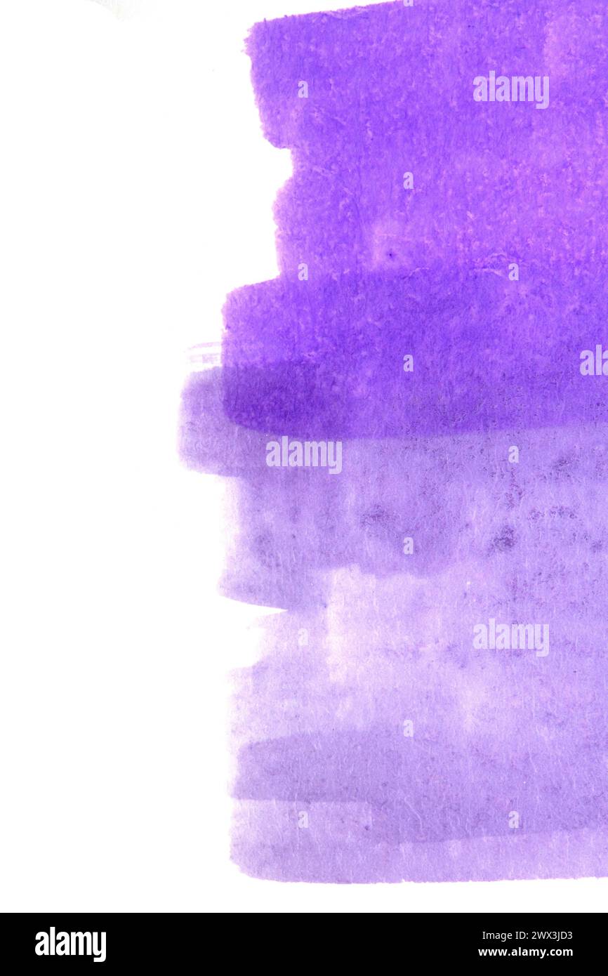 Ein abstrakter Filzstift mit Aquarellmischung auf Papiertextur Stockfoto
