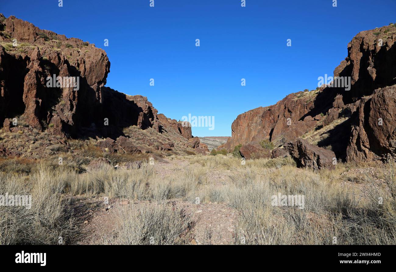 Box Canyon, New Mexico Stockfoto