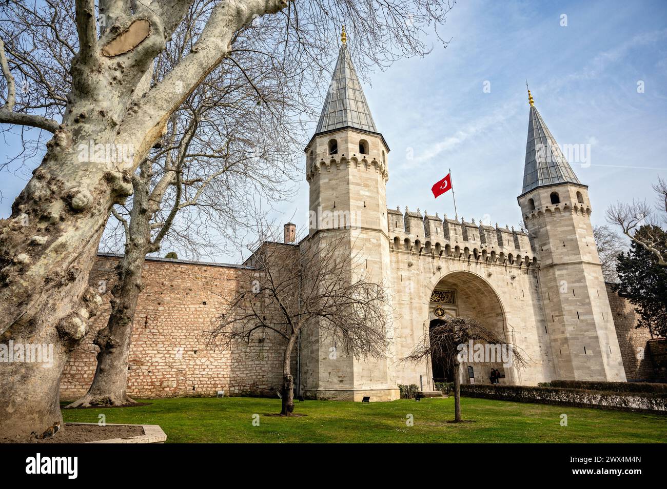 Mitteltor am Topkapı-Palast, Istanbul, Türkei Stockfoto