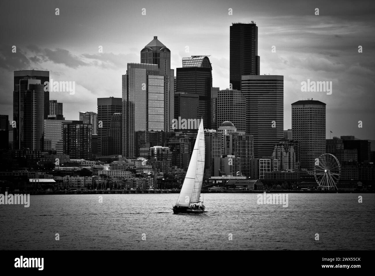Seattle Aus Dem Wasser Stockfoto