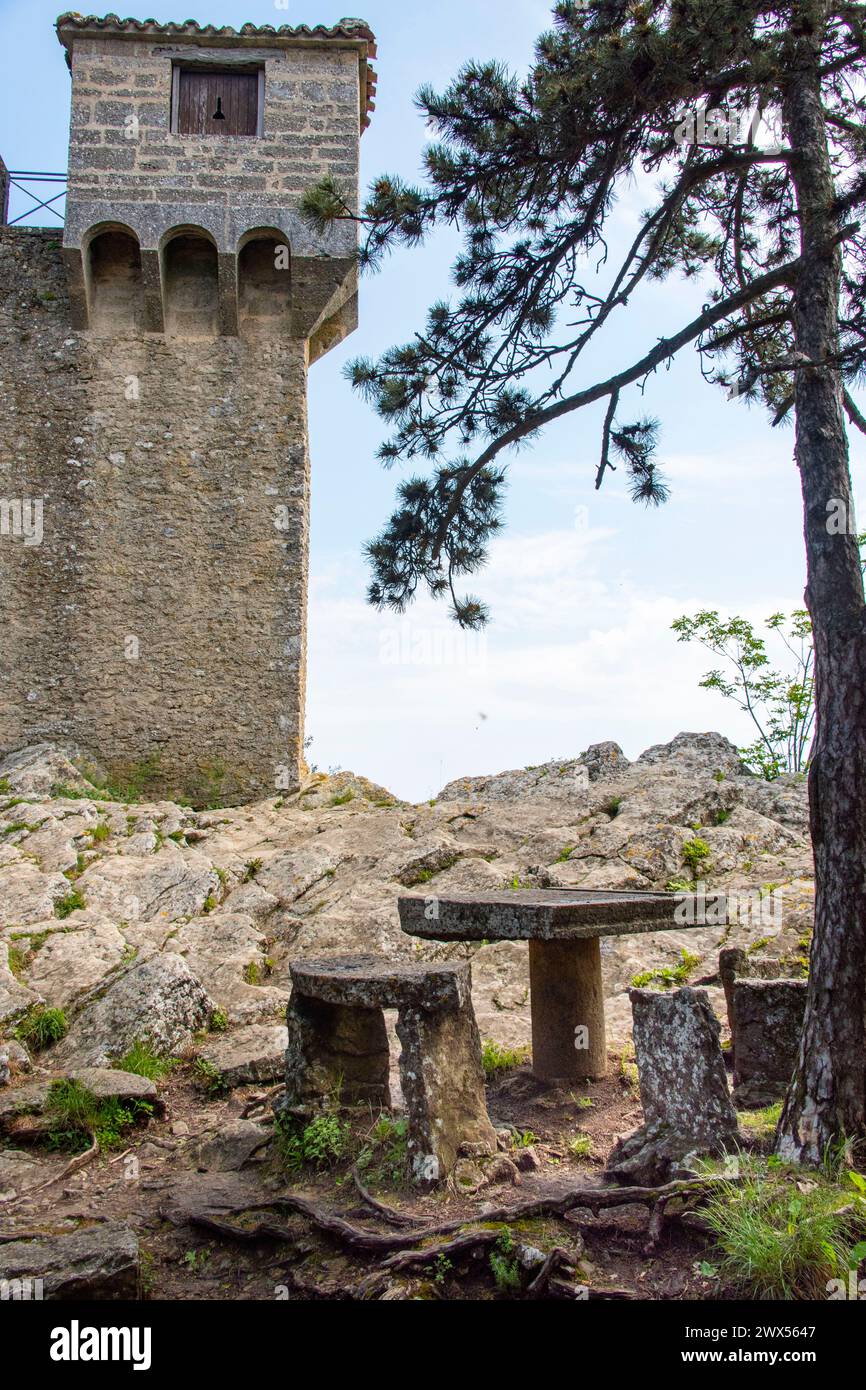 Zweiter Turm Von Cesta - San Marino Stockfoto