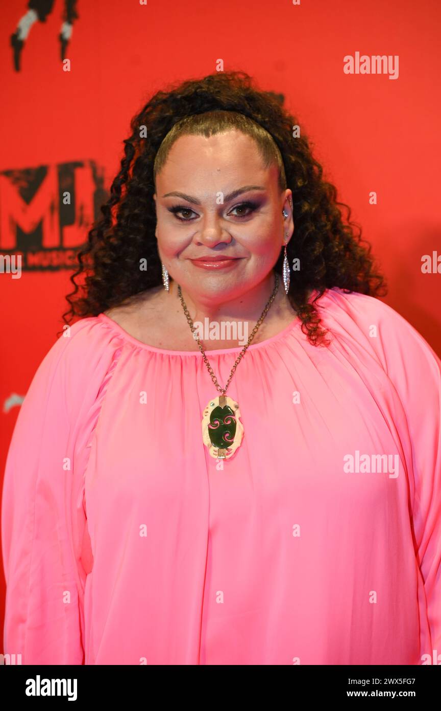 London, Großbritannien. März 2024. Keala Settle nimmt an der Eröffnungsnacht der britischen Produktion von Broadway - MJ MJ The Musical - Opening Night, London, The Musical im Prince Edward Theatre Teil. Quelle: Siehe Li/Picture Capital/Alamy Live News Stockfoto