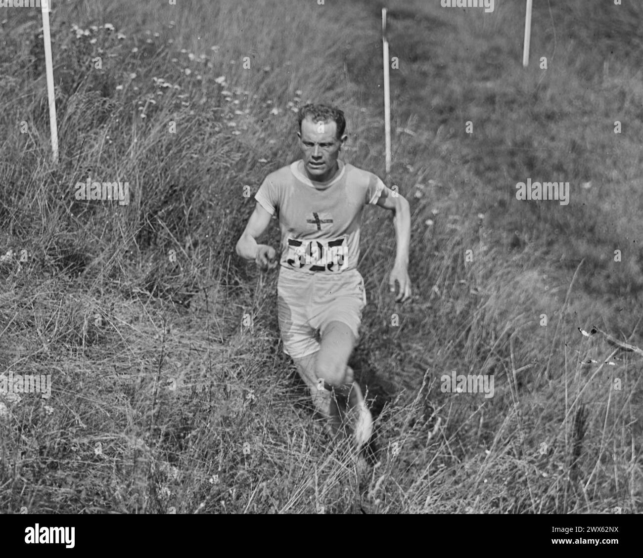 Paavo Nurmi - Olympische Spiele In Paris - 1924 - Cross Country Event Stockfoto