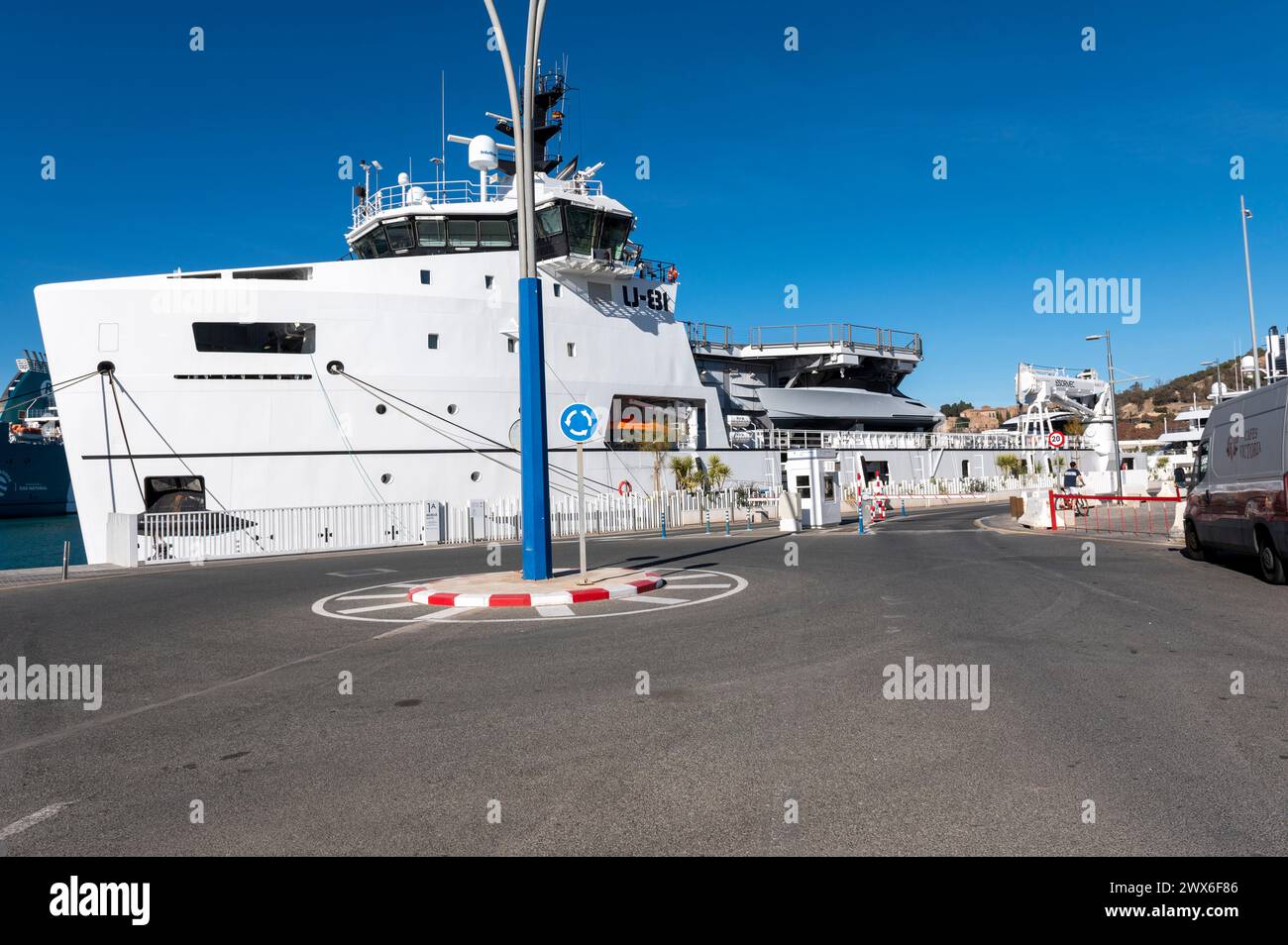 Klassische Bilder von Malaga, aufgenommen im Januar Stockfoto